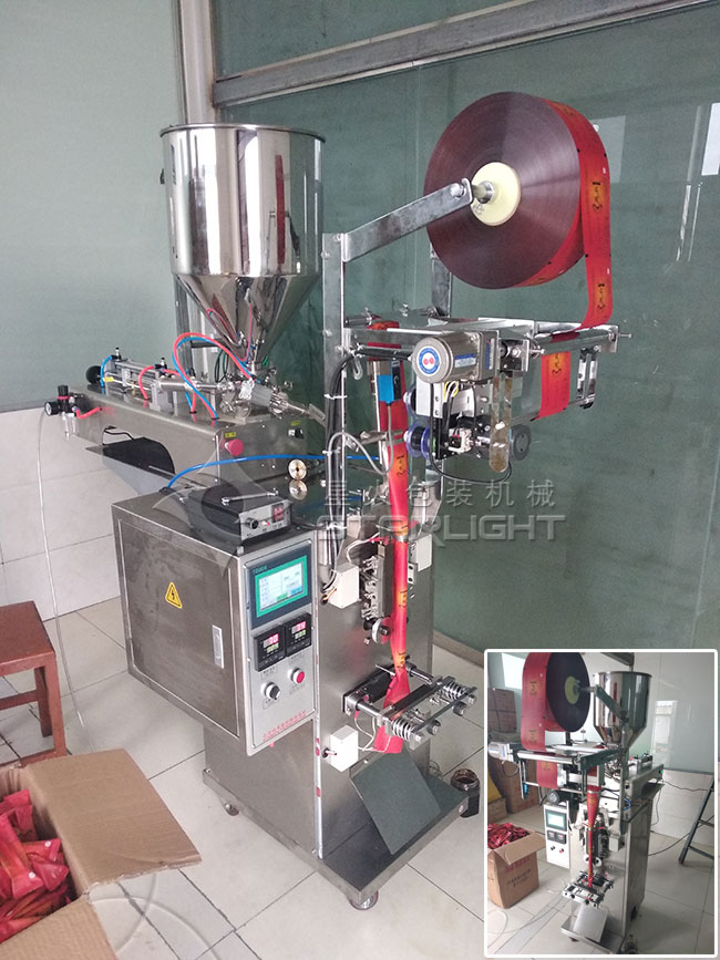 豆漿粉粉劑包裝機樣品展示